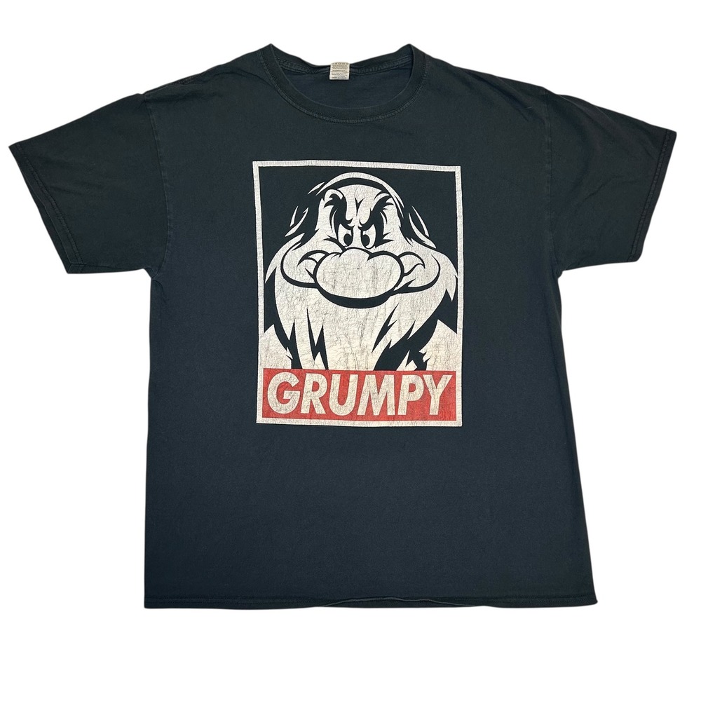 Fruit of the Loom Grumpy Dwarf Graphic‎ T Shirt Navy M